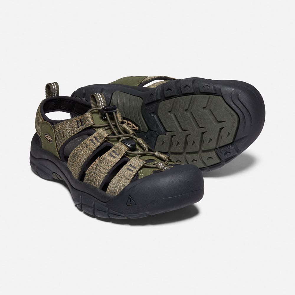 Keen Outdoor Sandalet Erkek Zeytin Yeşili/Siyah - Newport H2 - Türkiye AMGQ48723